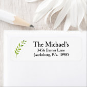 リーフ差出人住所シール ラベル (インサイチュ)