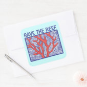 リーフ救ハッピーフィッシュのシール スクエアシール (封筒)