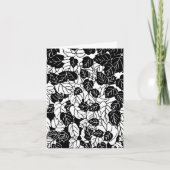 リーフ日本のプリント、白黒 カード (正面)