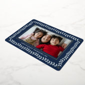 リーフ植物体のフレームの休日フォイルクリスマスカード 箔シーズンカード (回転した状態)