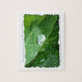 リーフ水滴保存デザイン ジグソーパズル (縦)