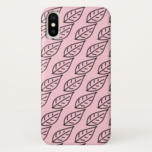 リーフ素晴らしスケッチピンクの電話カバー/ケース Case-Mate iPhoneケース (裏面)