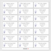 リーフ素朴ゲスト名住所 シール (シート)