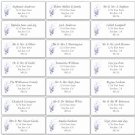 リーフ素朴ゲスト名住所 シール