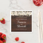 リーフ素朴ストリングラ結婚イト スタンダードカクテルナプキン (インサイチュ)