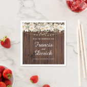 リーフ素朴ストリングラ結婚イト スタンダードカクテルナプキン (インサイチュ)