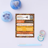 リーフ素朴デザイン、芝生サー気にビス チラシ (シングル)