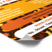 リーフ素朴デザイン、芝生サー気にビス ポスター (角)