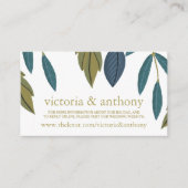 リーフ素朴フローラ結婚のWebサイト エンクロージャーカード (正面)