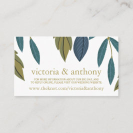 リーフ素朴フローラ結婚のWebサイト エンクロージャーカード