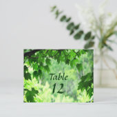 リーフ結婚のテーブル番号 ポストカード (スタンド正面)