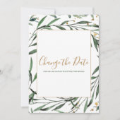 リーフ縁どが日付カードを変更 セーブザデート (正面)