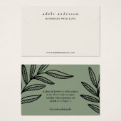 リーフ自然ジュエリーブレスレット表示カード (正面&裏面)