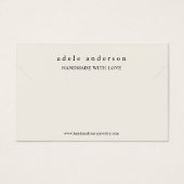 リーフ自然ジュエリーブレスレット表示カード (正面)