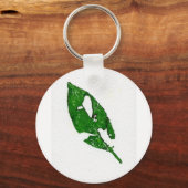 リーフ自然プリントキーチェーン キーホルダー (正面)
