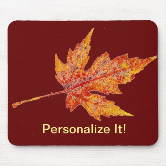 リーフ自然プリントマウスパッド マウスパッド (正面)