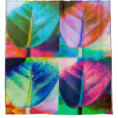 リーフ色 シャワーカーテン (正面)