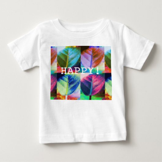 リーフ色 ベビーTシャツ (正面)