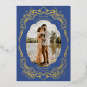 リーフ華美フォトフレーム 箔招待状 (正面)