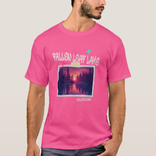 リーフ落ちたレイクカリフォルニアアウトドアヴィンテージ Tシャツ