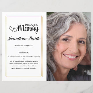 リーフ葬儀プログラムテンプレート