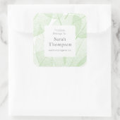 リーフ蔵書票この本はシールに属している スクエアシール (バッグ)