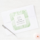 リーフ蔵書票この本はシールに属している スクエアシール (封筒)