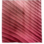 リーフ赤対角 シャワーカーテン (正面)