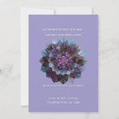 リーフ・カウンシル | マンダラ・アート P&B 招待状 (裏面)