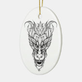 リーフ・ドラゴン セラミックオーナメント (左)