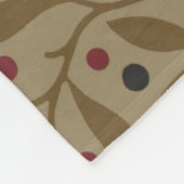 リーフ ベリー クラシック カラフル プリティ パターン アート フリースブランケット (角)