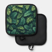 リーフ、ポットホルダーのみ 鍋敷き (正面/裏面)