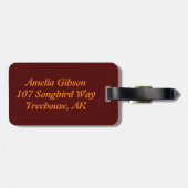 リーフ ラゲッジタグ (裏面横)