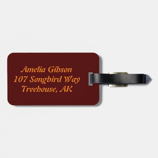 リーフ ラゲッジタグ (裏面横)