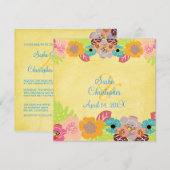 リーフ/ルアウ  ウェディング 招待状 (正面/裏面)