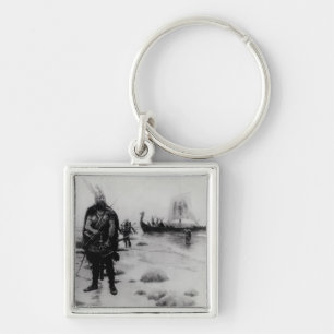 リーフEriksson著アメリカの発見 キーホルダー