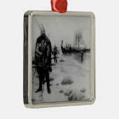 リーフEriksson著アメリカの発見 メタルオーナメント (右)