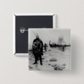 リーフEriksson著アメリカの発見 缶バッジ (正面&裏面)