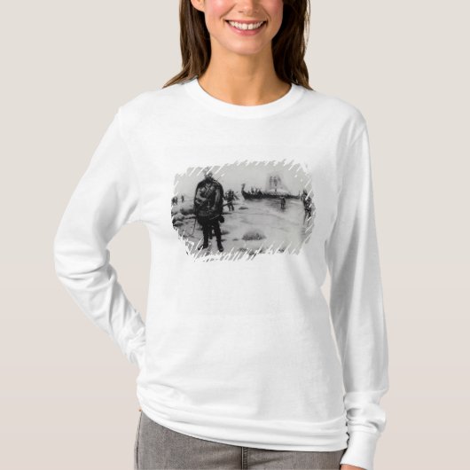 リーフEriksson著アメリカの発見 Tシャツ (正面)