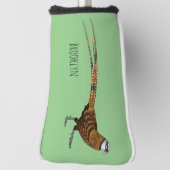 リーブスのキジ鳥の漫画イラストレーション ゴルフヘッドカバー (回転90)