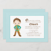 リーブルネットプリンス王室の誕生日招待状 招待状 (正面/裏面)