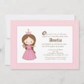 リーブルネットプリンセス王室の誕生日招待状 招待状 (正面)