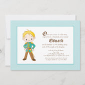 リーブロンドプリンス王室の誕生日招待状 招待状 (正面)