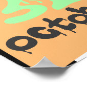 リーブーキッズルーム幽霊パステルハロウィーンデコル ポスター (角)