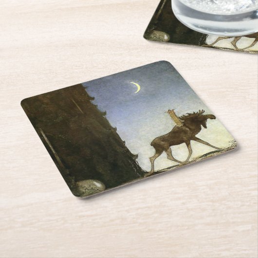 リープザエルクアンドプリンセスタフスター スクエアペーパーコースター (アングル)