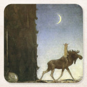 リープザエルクアンドプリンセスタフスター スクエアペーパーコースター (正面)