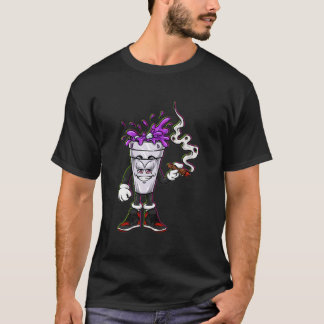 リープパープルドランクダーティーダブルカップリープライン Tシャツ