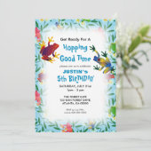 リープフロッグジャングル子供の誕生日パーティー 招待状 (スタンド正面)