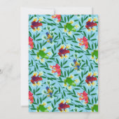 リープフロッグジャングル子供の誕生日パーティー 招待状 (裏面)