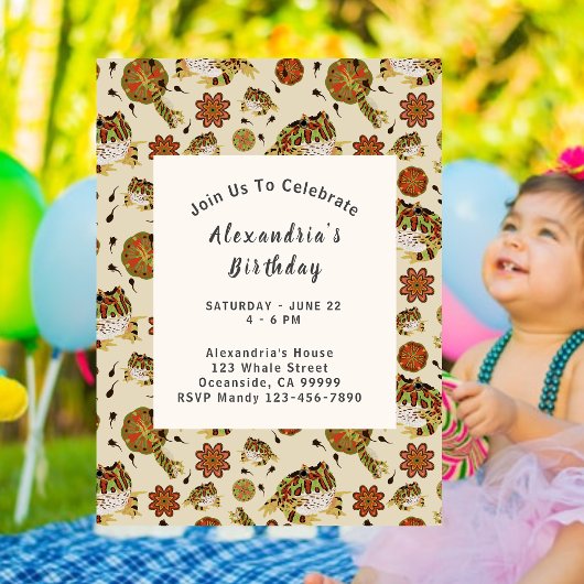 リープフロッグ子供の誕生日招待状 招待状